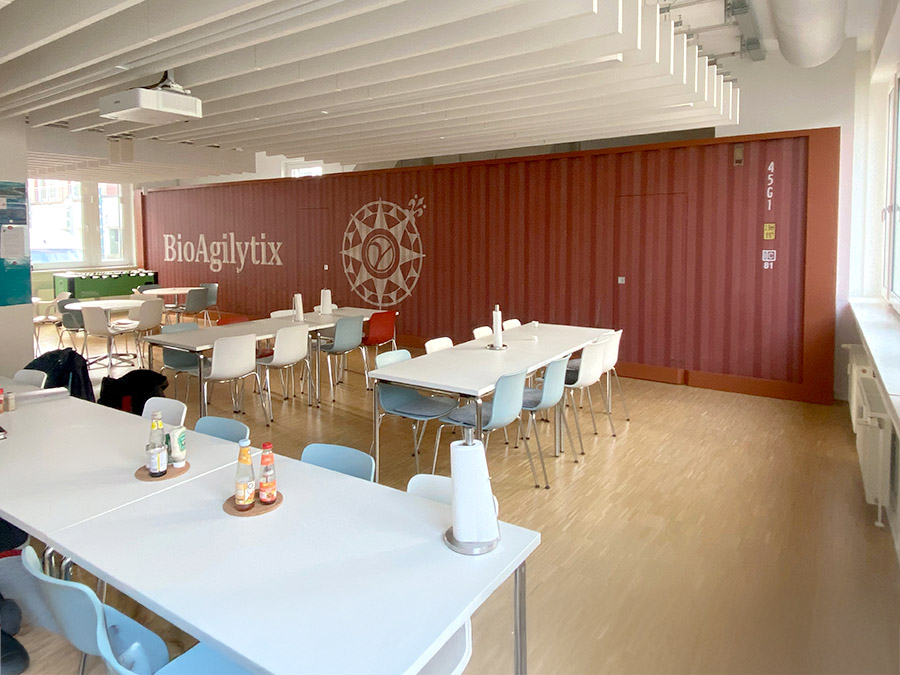 Innenansicht Kantine BioAgilytix Labs in Hamburg